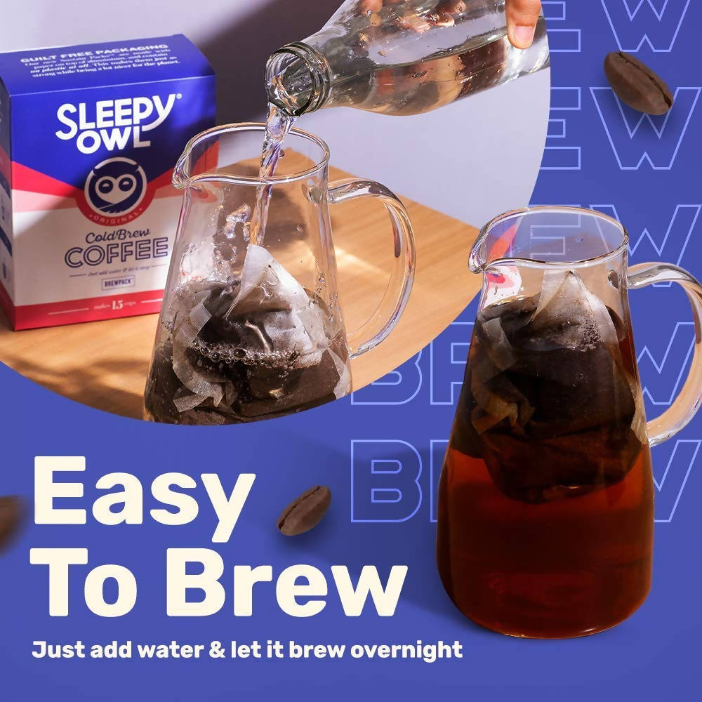 Sleepy Owl Hazelnut Cold Brew Coffee - Set of 3 Pack